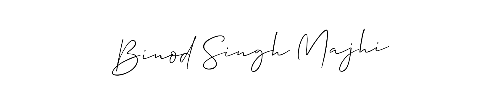 Binod Singh Majhi stylish signature style. Best Handwritten Sign (Allison_Script) for my name. Handwritten Signature Collection Ideas for my name Binod Singh Majhi. Binod Singh Majhi signature style 2 images and pictures png