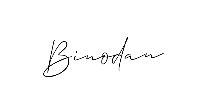 Also we have Binodan name is the best signature style. Create professional handwritten signature collection using Allison_Script autograph style. Binodan signature style 2 images and pictures png