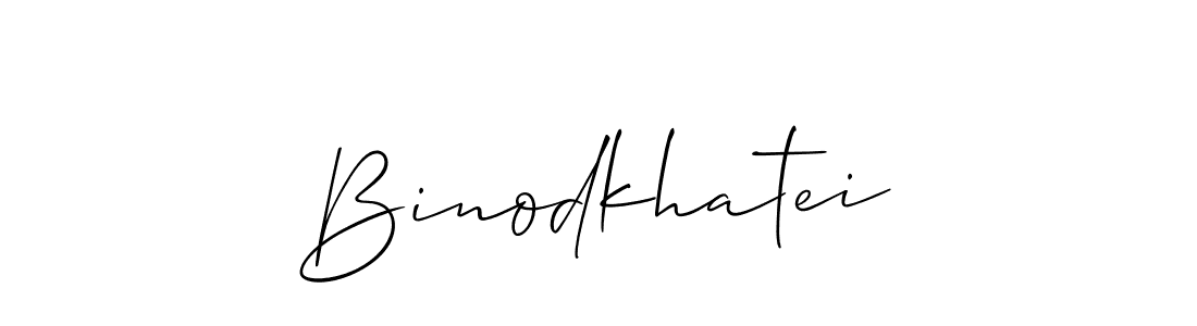 How to make Binodkhatei signature? Allison_Script is a professional autograph style. Create handwritten signature for Binodkhatei name. Binodkhatei signature style 2 images and pictures png