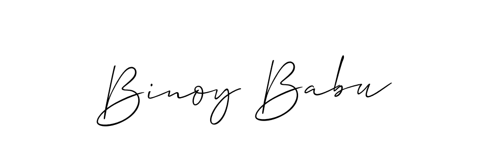 Make a short Binoy Babu signature style. Manage your documents anywhere anytime using Allison_Script. Create and add eSignatures, submit forms, share and send files easily. Binoy Babu signature style 2 images and pictures png