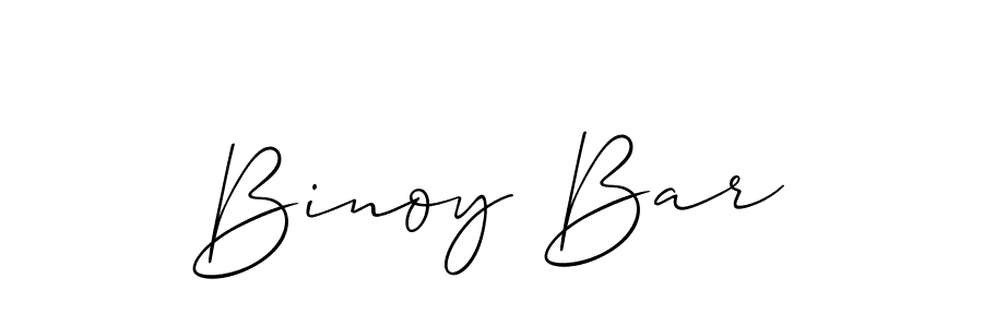 How to make Binoy Bar name signature. Use Allison_Script style for creating short signs online. This is the latest handwritten sign. Binoy Bar signature style 2 images and pictures png