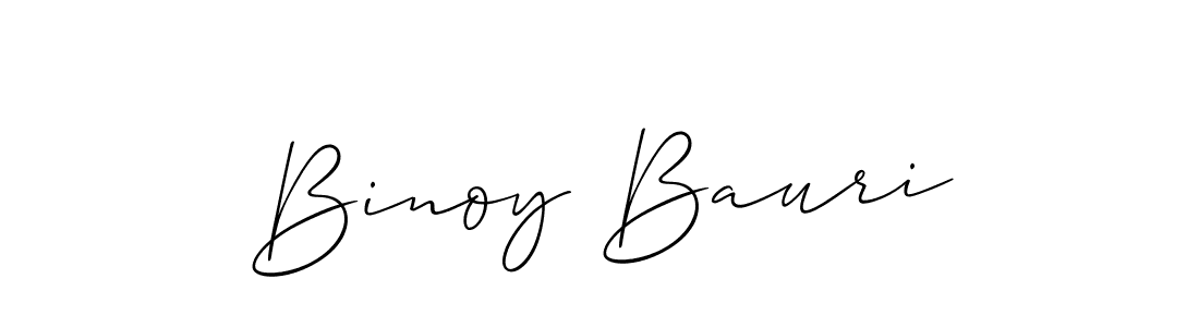 Also we have Binoy Bauri name is the best signature style. Create professional handwritten signature collection using Allison_Script autograph style. Binoy Bauri signature style 2 images and pictures png