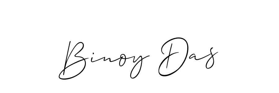 Make a beautiful signature design for name Binoy Das. With this signature (Allison_Script) style, you can create a handwritten signature for free. Binoy Das signature style 2 images and pictures png