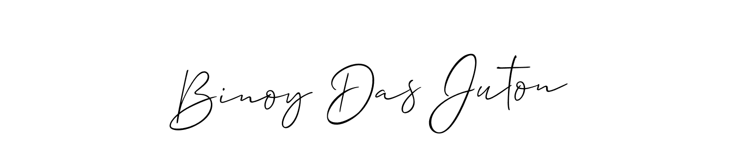 It looks lik you need a new signature style for name Binoy Das Juton. Design unique handwritten (Allison_Script) signature with our free signature maker in just a few clicks. Binoy Das Juton signature style 2 images and pictures png