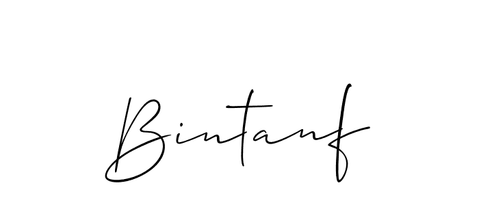 Make a beautiful signature design for name Bintanf. With this signature (Allison_Script) style, you can create a handwritten signature for free. Bintanf signature style 2 images and pictures png