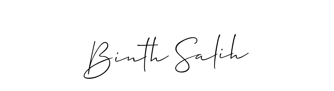 if you are searching for the best signature style for your name Binth Salih. so please give up your signature search. here we have designed multiple signature styles  using Allison_Script. Binth Salih signature style 2 images and pictures png