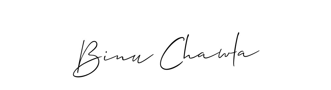 The best way (Allison_Script) to make a short signature is to pick only two or three words in your name. The name Binu Chawla include a total of six letters. For converting this name. Binu Chawla signature style 2 images and pictures png