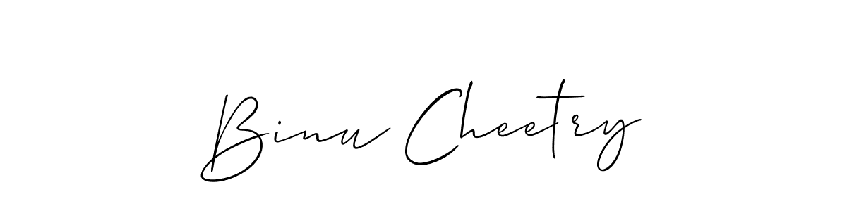 How to make Binu Cheetry name signature. Use Allison_Script style for creating short signs online. This is the latest handwritten sign. Binu Cheetry signature style 2 images and pictures png