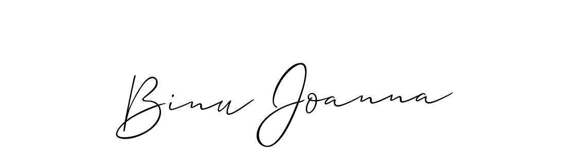 Allison_Script is a professional signature style that is perfect for those who want to add a touch of class to their signature. It is also a great choice for those who want to make their signature more unique. Get Binu Joanna name to fancy signature for free. Binu Joanna signature style 2 images and pictures png