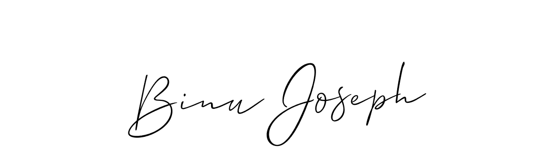 You should practise on your own different ways (Allison_Script) to write your name (Binu Joseph) in signature. don't let someone else do it for you. Binu Joseph signature style 2 images and pictures png