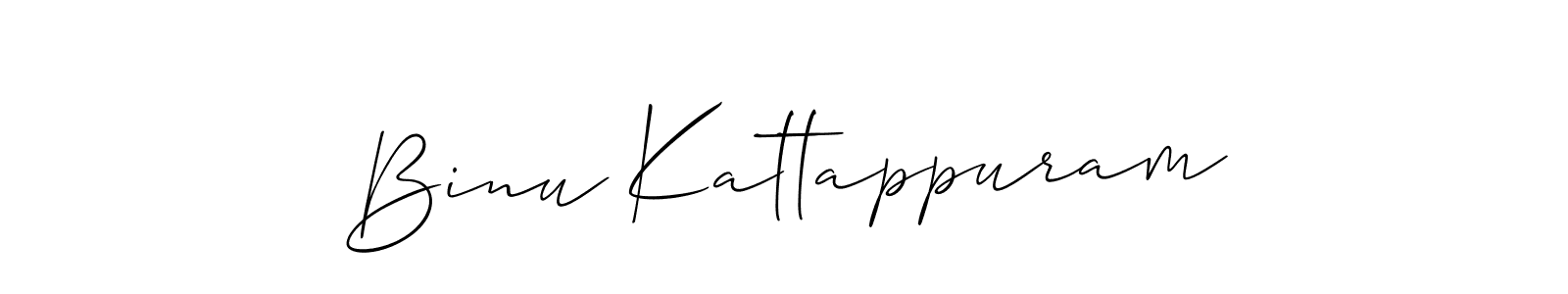 You should practise on your own different ways (Allison_Script) to write your name (Binu Kattappuram) in signature. don't let someone else do it for you. Binu Kattappuram signature style 2 images and pictures png