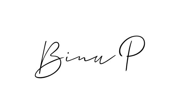 Once you've used our free online signature maker to create your best signature Allison_Script style, it's time to enjoy all of the benefits that Binu P name signing documents. Binu P signature style 2 images and pictures png