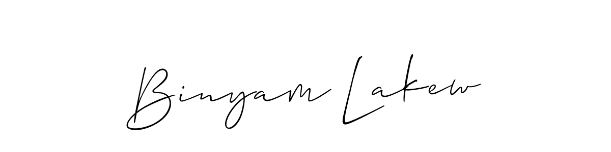 How to Draw Binyam Lakew signature style? Allison_Script is a latest design signature styles for name Binyam Lakew. Binyam Lakew signature style 2 images and pictures png