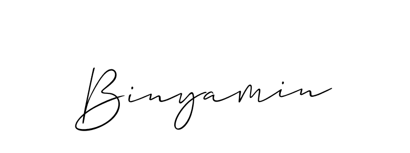 Binyamin stylish signature style. Best Handwritten Sign (Allison_Script) for my name. Handwritten Signature Collection Ideas for my name Binyamin. Binyamin signature style 2 images and pictures png