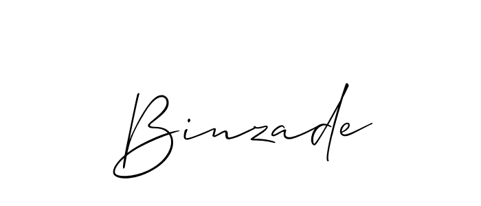 Binzade stylish signature style. Best Handwritten Sign (Allison_Script) for my name. Handwritten Signature Collection Ideas for my name Binzade. Binzade signature style 2 images and pictures png