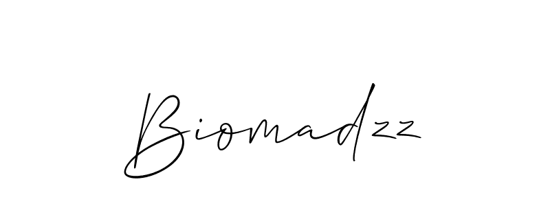 How to Draw Biomadzz signature style? Allison_Script is a latest design signature styles for name Biomadzz. Biomadzz signature style 2 images and pictures png