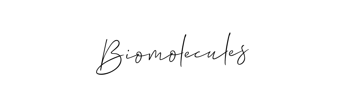 Biomolecules stylish signature style. Best Handwritten Sign (Allison_Script) for my name. Handwritten Signature Collection Ideas for my name Biomolecules. Biomolecules signature style 2 images and pictures png