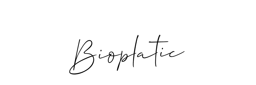 Once you've used our free online signature maker to create your best signature Allison_Script style, it's time to enjoy all of the benefits that Bioplatic name signing documents. Bioplatic signature style 2 images and pictures png