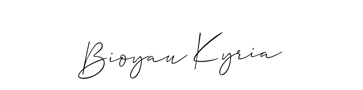 How to make Bioyau Kyria signature? Allison_Script is a professional autograph style. Create handwritten signature for Bioyau Kyria name. Bioyau Kyria signature style 2 images and pictures png