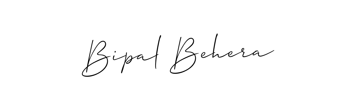 How to make Bipal Behera name signature. Use Allison_Script style for creating short signs online. This is the latest handwritten sign. Bipal Behera signature style 2 images and pictures png