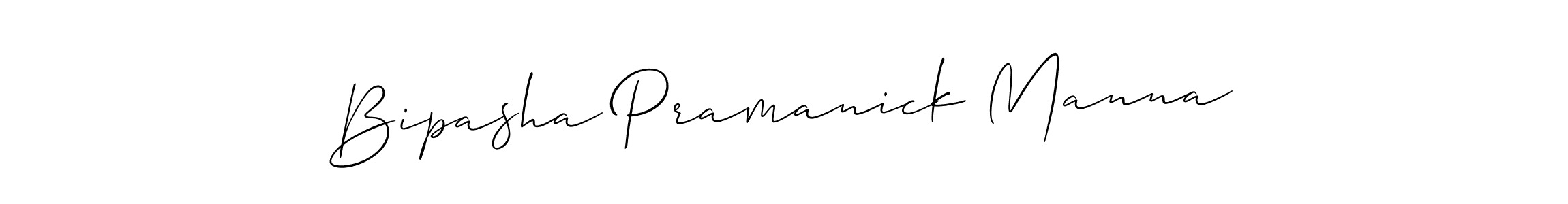 You should practise on your own different ways (Allison_Script) to write your name (Bipasha Pramanick Manna) in signature. don't let someone else do it for you. Bipasha Pramanick Manna signature style 2 images and pictures png