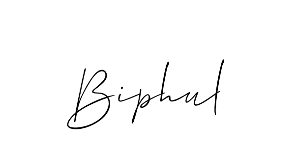 Make a beautiful signature design for name Biphul. With this signature (Allison_Script) style, you can create a handwritten signature for free. Biphul signature style 2 images and pictures png