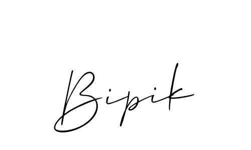 The best way (Allison_Script) to make a short signature is to pick only two or three words in your name. The name Bipik include a total of six letters. For converting this name. Bipik signature style 2 images and pictures png