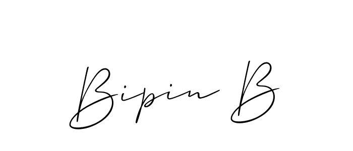 Once you've used our free online signature maker to create your best signature Allison_Script style, it's time to enjoy all of the benefits that Bipin B name signing documents. Bipin B signature style 2 images and pictures png