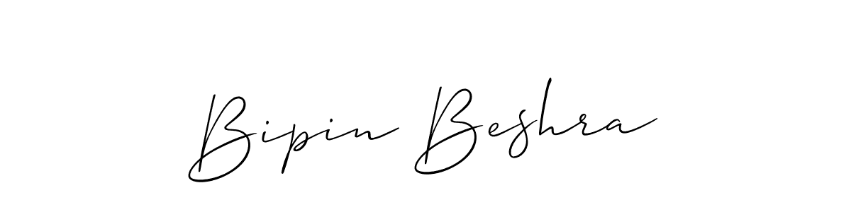 How to make Bipin Beshra signature? Allison_Script is a professional autograph style. Create handwritten signature for Bipin Beshra name. Bipin Beshra signature style 2 images and pictures png