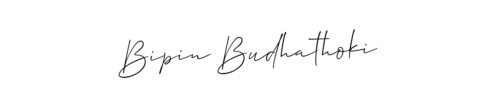 Also we have Bipin Budhathoki name is the best signature style. Create professional handwritten signature collection using Allison_Script autograph style. Bipin Budhathoki signature style 2 images and pictures png