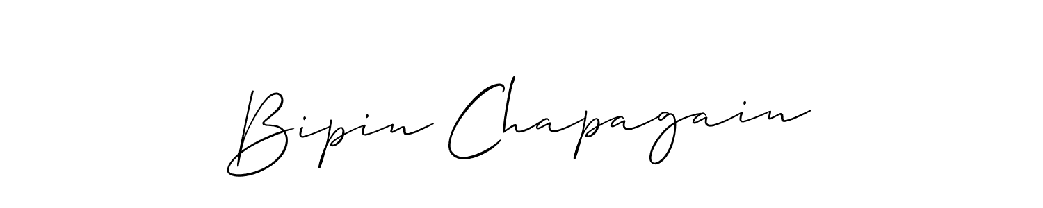 You should practise on your own different ways (Allison_Script) to write your name (Bipin Chapagain) in signature. don't let someone else do it for you. Bipin Chapagain signature style 2 images and pictures png
