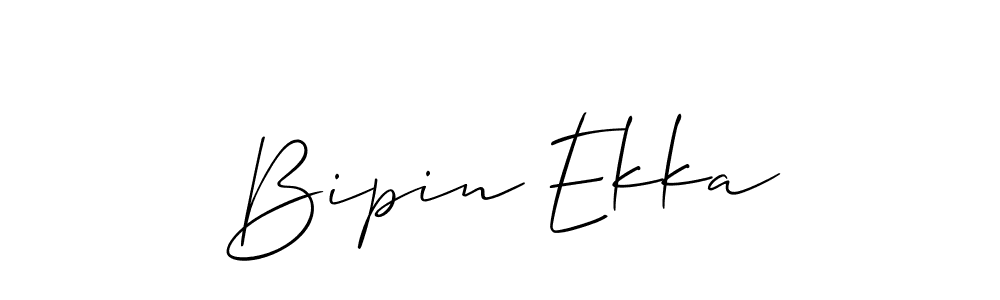 Create a beautiful signature design for name Bipin Ekka. With this signature (Allison_Script) fonts, you can make a handwritten signature for free. Bipin Ekka signature style 2 images and pictures png