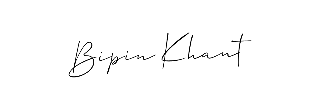 The best way (Allison_Script) to make a short signature is to pick only two or three words in your name. The name Bipin Khant include a total of six letters. For converting this name. Bipin Khant signature style 2 images and pictures png