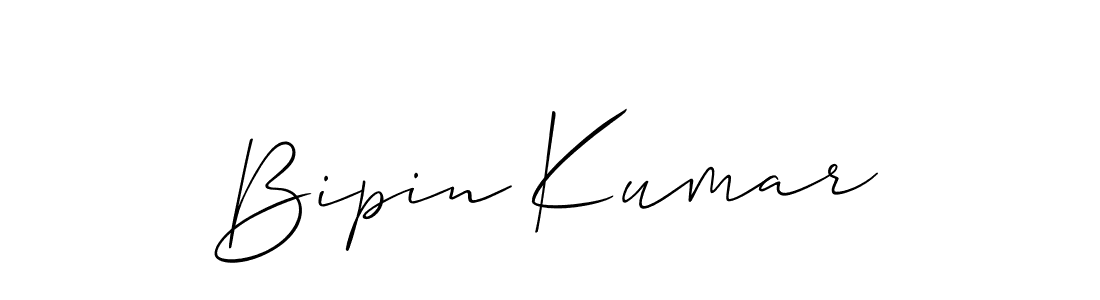 How to make Bipin Kumar name signature. Use Allison_Script style for creating short signs online. This is the latest handwritten sign. Bipin Kumar signature style 2 images and pictures png