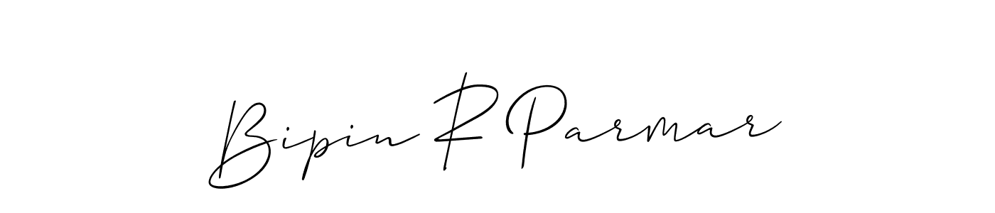if you are searching for the best signature style for your name Bipin R Parmar. so please give up your signature search. here we have designed multiple signature styles  using Allison_Script. Bipin R Parmar signature style 2 images and pictures png