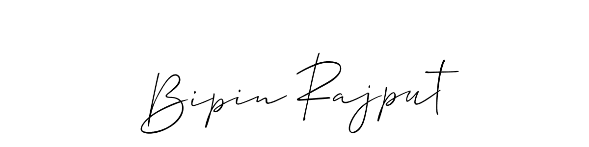 How to make Bipin Rajput name signature. Use Allison_Script style for creating short signs online. This is the latest handwritten sign. Bipin Rajput signature style 2 images and pictures png