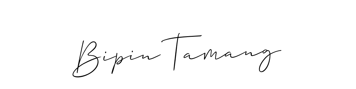 Design your own signature with our free online signature maker. With this signature software, you can create a handwritten (Allison_Script) signature for name Bipin Tamang. Bipin Tamang signature style 2 images and pictures png