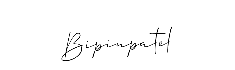 Make a beautiful signature design for name Bipinpatel. With this signature (Allison_Script) style, you can create a handwritten signature for free. Bipinpatel signature style 2 images and pictures png