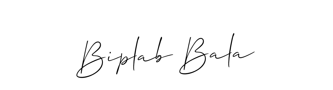 The best way (Allison_Script) to make a short signature is to pick only two or three words in your name. The name Biplab Bala include a total of six letters. For converting this name. Biplab Bala signature style 2 images and pictures png