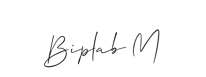 Here are the top 10 professional signature styles for the name Biplab M. These are the best autograph styles you can use for your name. Biplab M signature style 2 images and pictures png