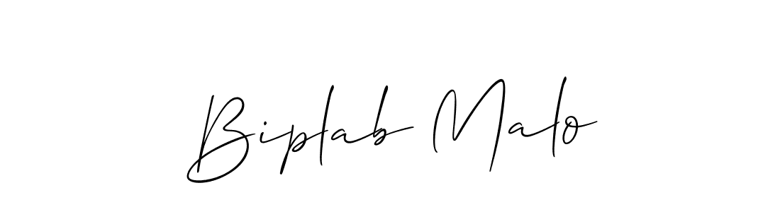 You should practise on your own different ways (Allison_Script) to write your name (Biplab Malo) in signature. don't let someone else do it for you. Biplab Malo signature style 2 images and pictures png