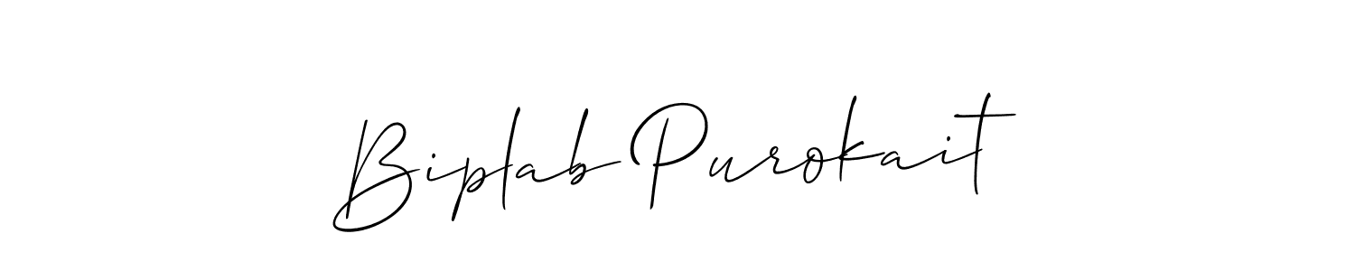 if you are searching for the best signature style for your name Biplab Purokait. so please give up your signature search. here we have designed multiple signature styles  using Allison_Script. Biplab Purokait signature style 2 images and pictures png