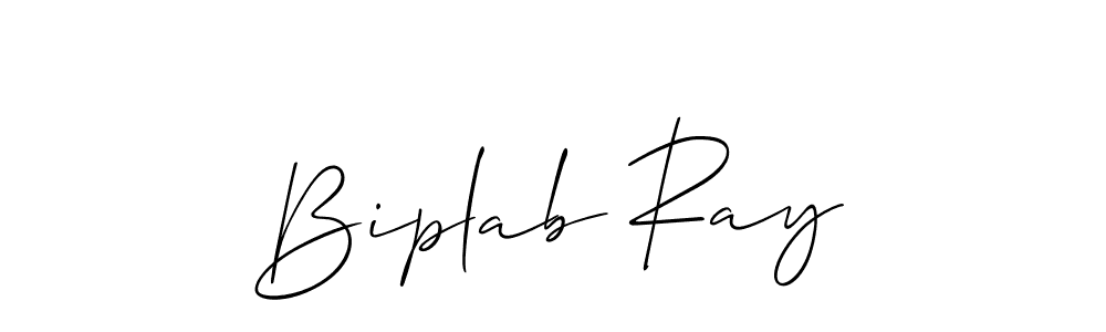 Make a beautiful signature design for name Biplab Ray. With this signature (Allison_Script) style, you can create a handwritten signature for free. Biplab Ray signature style 2 images and pictures png