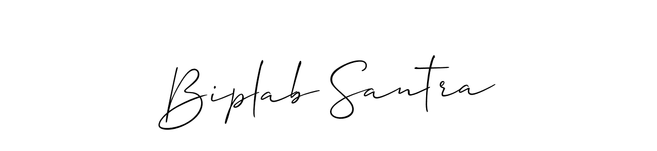 Also we have Biplab Santra name is the best signature style. Create professional handwritten signature collection using Allison_Script autograph style. Biplab Santra signature style 2 images and pictures png