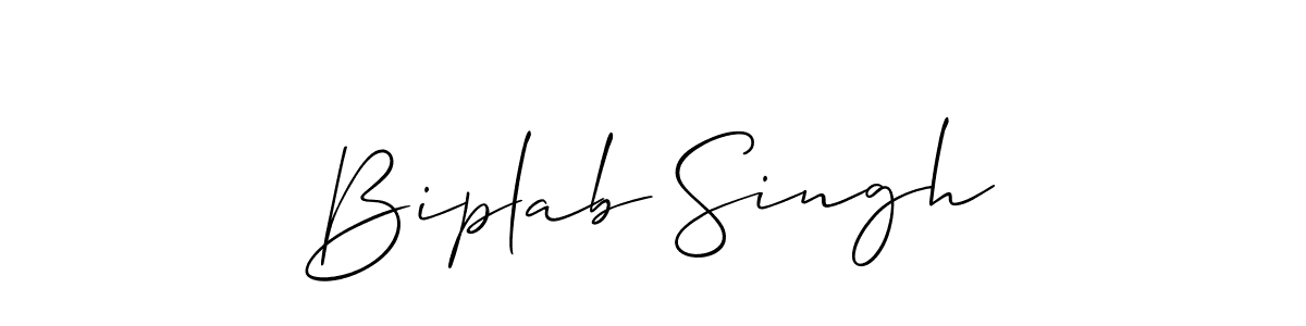 The best way (Allison_Script) to make a short signature is to pick only two or three words in your name. The name Biplab Singh include a total of six letters. For converting this name. Biplab Singh signature style 2 images and pictures png