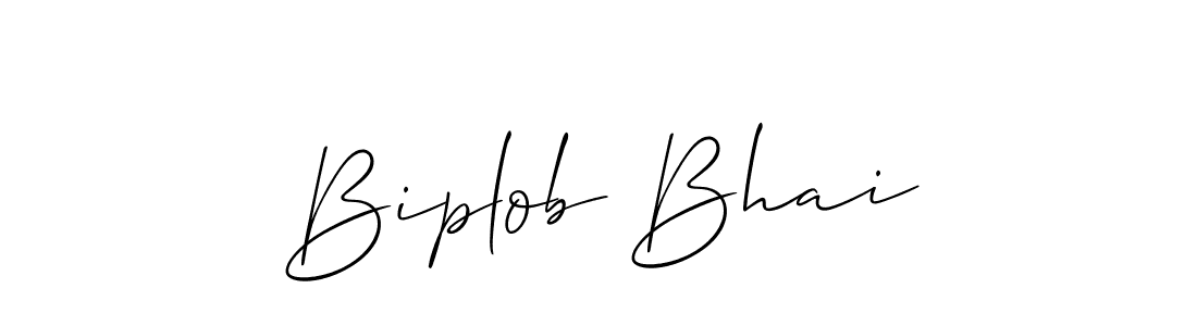 Use a signature maker to create a handwritten signature online. With this signature software, you can design (Allison_Script) your own signature for name Biplob Bhai. Biplob Bhai signature style 2 images and pictures png