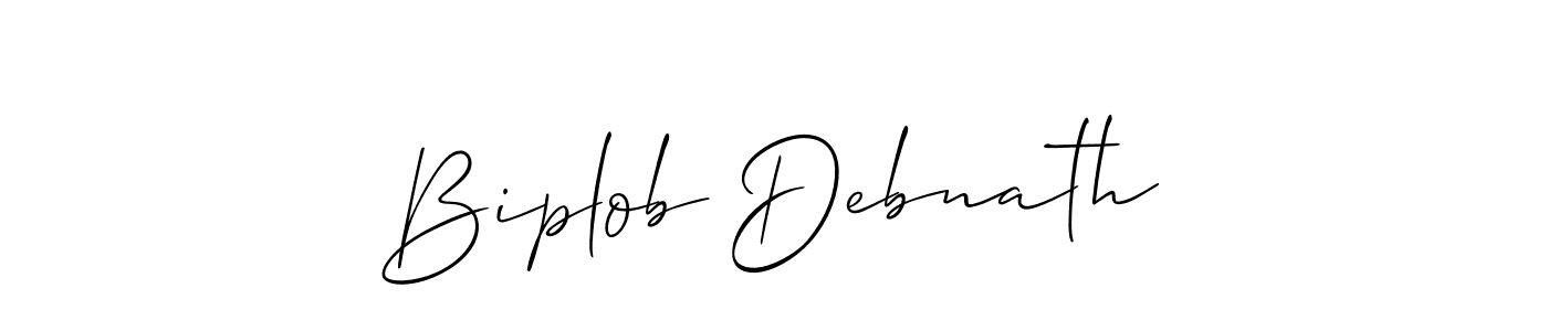 Allison_Script is a professional signature style that is perfect for those who want to add a touch of class to their signature. It is also a great choice for those who want to make their signature more unique. Get Biplob Debnath name to fancy signature for free. Biplob Debnath signature style 2 images and pictures png