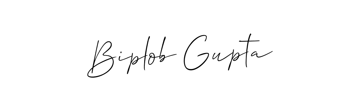 How to make Biplob Gupta signature? Allison_Script is a professional autograph style. Create handwritten signature for Biplob Gupta name. Biplob Gupta signature style 2 images and pictures png