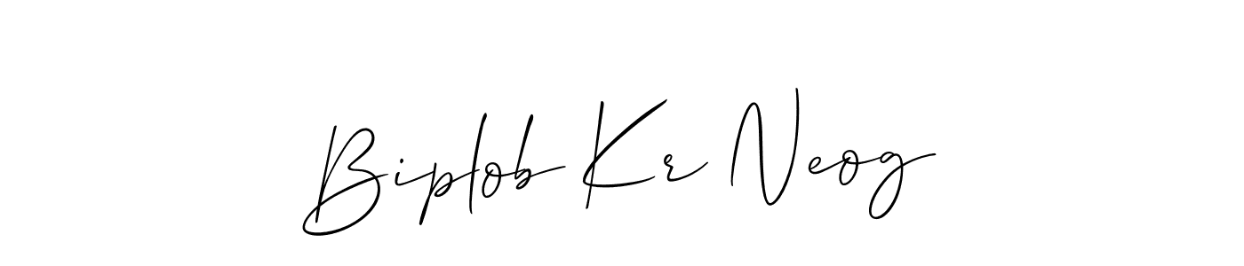 Also You can easily find your signature by using the search form. We will create Biplob Kr Neog name handwritten signature images for you free of cost using Allison_Script sign style. Biplob Kr Neog signature style 2 images and pictures png