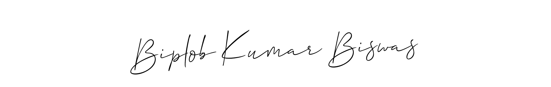 Design your own signature with our free online signature maker. With this signature software, you can create a handwritten (Allison_Script) signature for name Biplob Kumar Biswas. Biplob Kumar Biswas signature style 2 images and pictures png